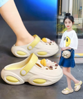 Children's slip-on shoes for girls, summer 2026 new style, outdoor wear, anti-slip girls' beach bag-style princess flip-flops
