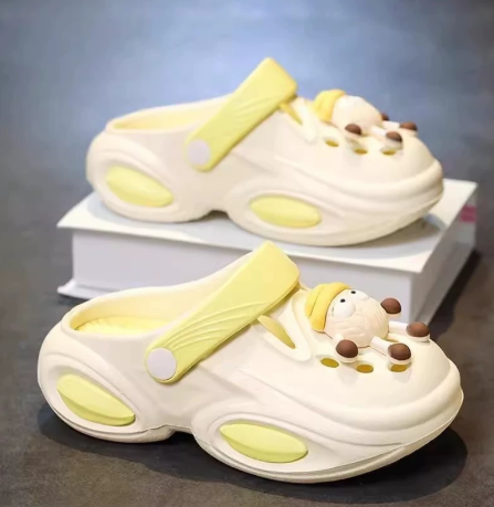 Children's slip-on shoes for girls, summer 2026 new style, outdoor wear, anti-slip girls' beach bag-style princess flip-flops