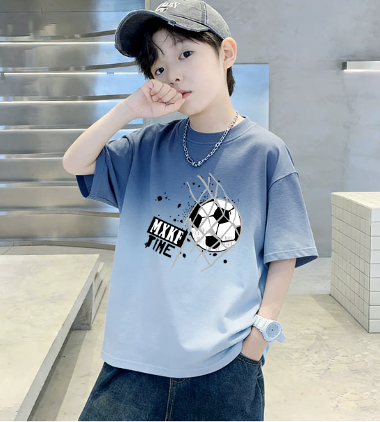 Children's summer cotton short-sleeved 2026 new style clothes - Boys' t-shirt, tie-dye trendy boys' top, children's clothing